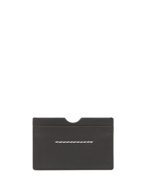 MM6 Maison Margiela Numeric logo-embossed card holder - Black - zdjęcie produktu nr 2