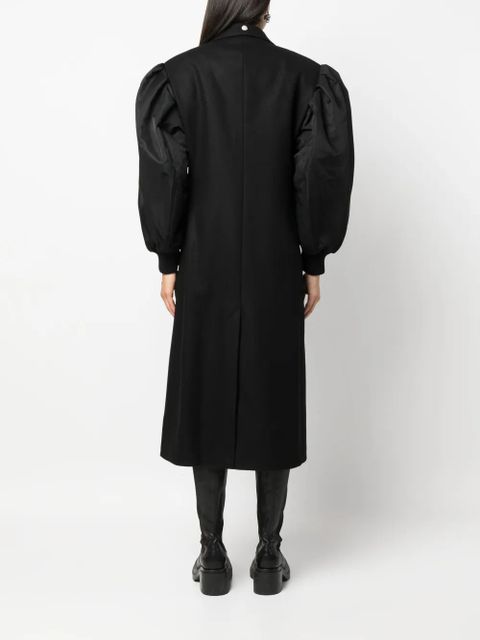 Simone Rocha double-breasted wool-blend coat - Black - zdjęcie produktu nr 2