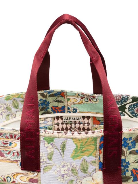 ALEMAIS cotton tote bag - Green