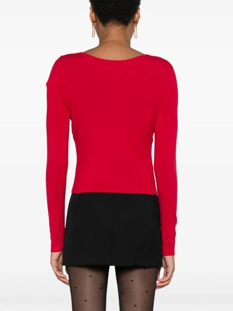 TWINSET cut out-detail sweater - Red