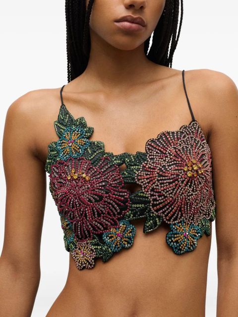AREA crystal-flower top - Multicolour