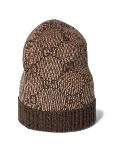 Gucci GG Supreme beanie hat - Neutrals