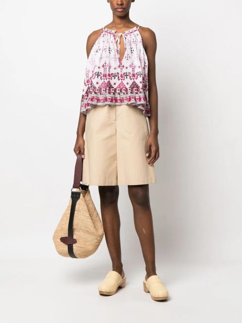 MARANT ÉTOILE Fabino graphic-print top - White - zdjęcie produktu nr 2