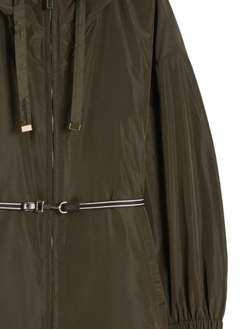 Max Mara hooded belted raincoat - Green - zdjęcie produktu nr 2