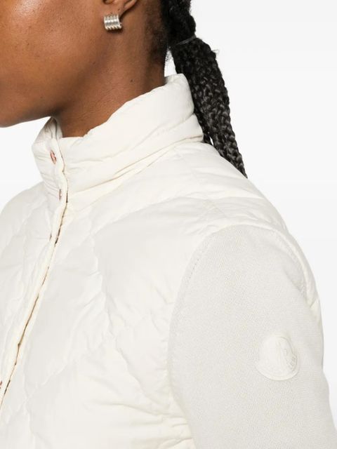 Moncler quilted pocketed jacket - Neutrals