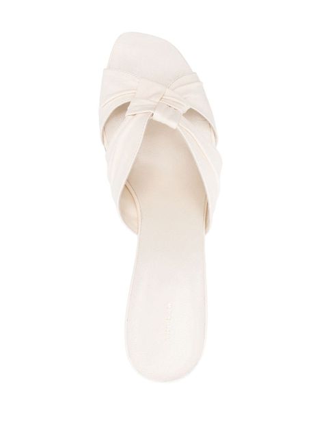The Row 65mm Soft Knot sandals - White