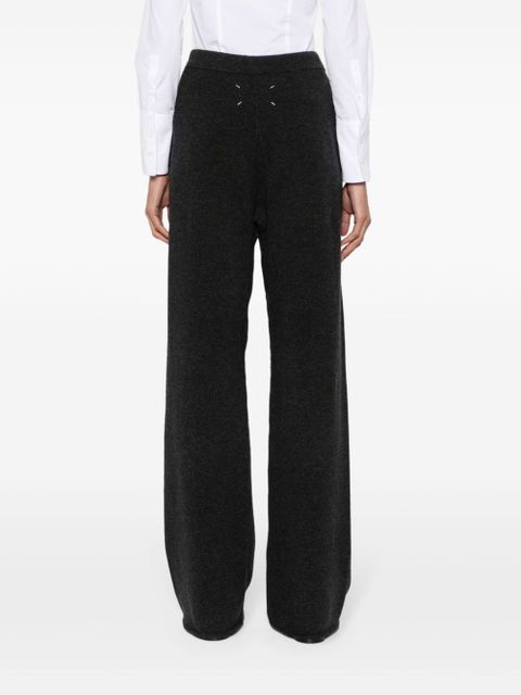 Maison Margiela wool-cashmere knitted trousers - Black