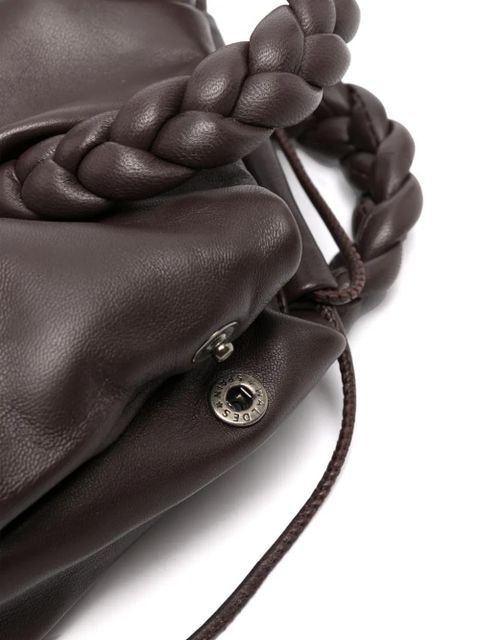 Hereu small Bombon leather tote bag - Brown