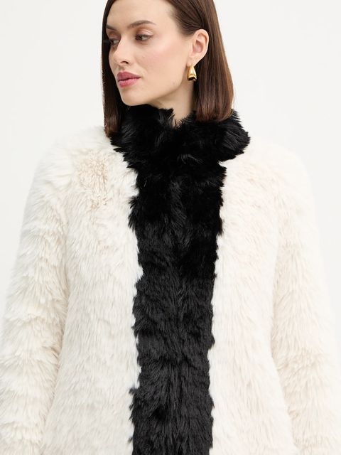 Twinset płaszcz kolor biały 252TT2153