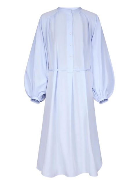 LouLou de Saison Vitti balloon-sleeve midi dress - Blue