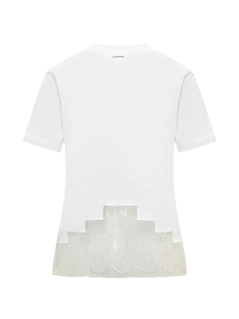 Ferragamo lace-detail T-shirt - White - zdjęcie produktu nr 2