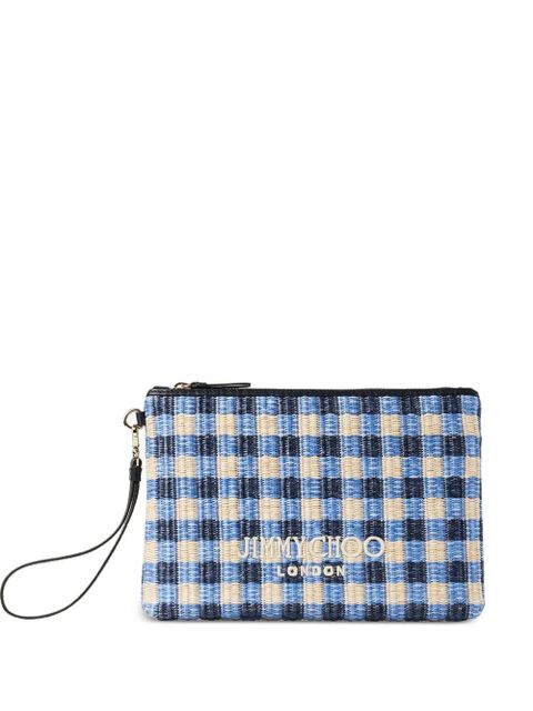 Jimmy Choo zipped flat pouch - Blue - zdjęcie produktu nr 1