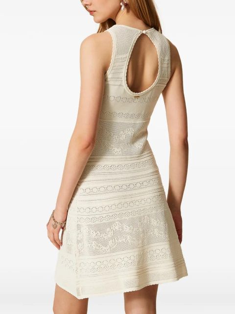 TWINSET floral-motif sleeveless dress - Neutrals