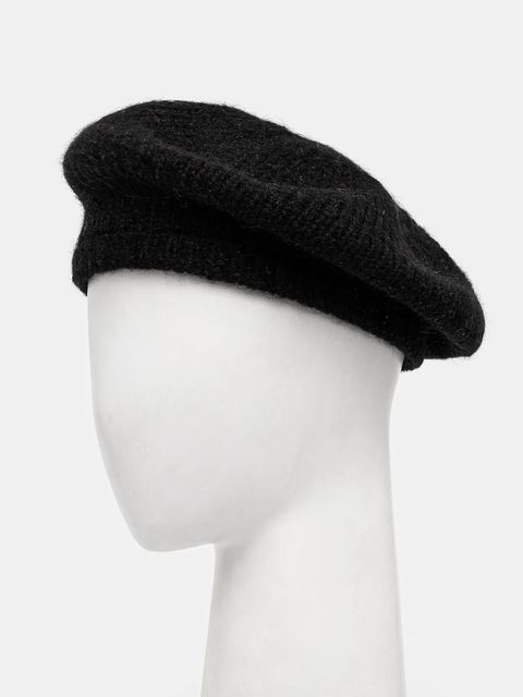 Answear.LAB beret wełniany kolor czarny wełniany - zdjęcie produktu nr 1