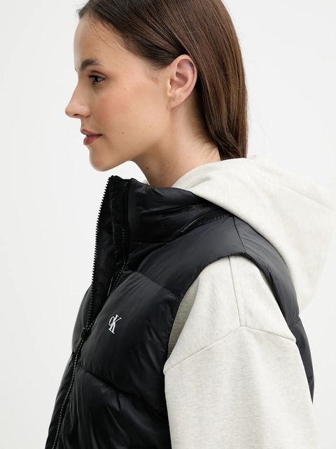 Calvin Klein Jeans bezrękawnik puchowy kolor czarny zimowy LV047D500G - zdjęcie produktu nr 2