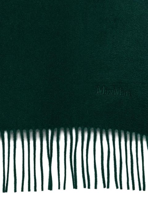 Max Mara fringed cashmere scarf - Green - zdjęcie produktu nr 2