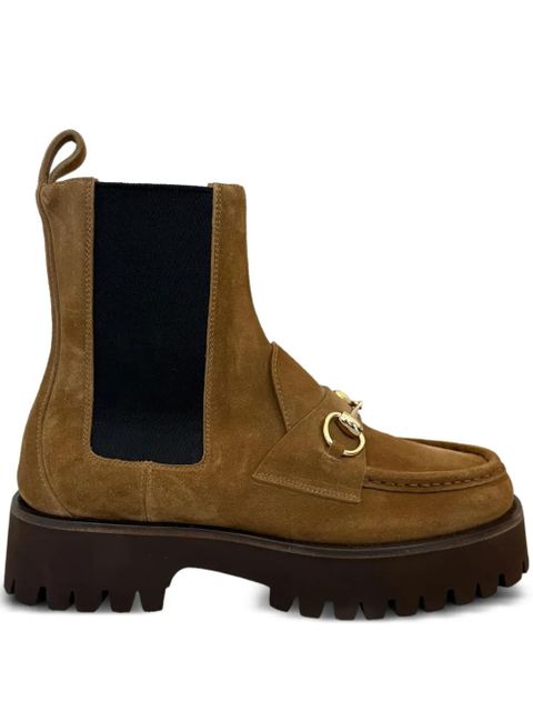 Gucci Horsebit platform Chelsea boots - Brown - zdjęcie produktu nr 1