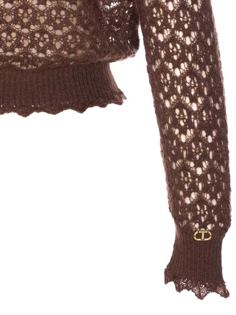 TWINSET long-sleeves sweater - Brown