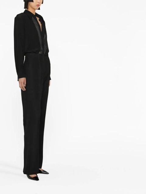 FENDI tailored virgin wool slim-cut trousers - Black - zdjęcie produktu nr 2