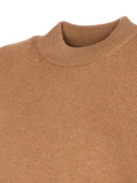 Max Mara crewneck side-split sweater - Neutrals
