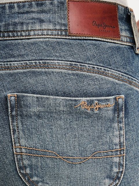 Pepe Jeans jeansy damskie kolor niebieski PL20506284UM