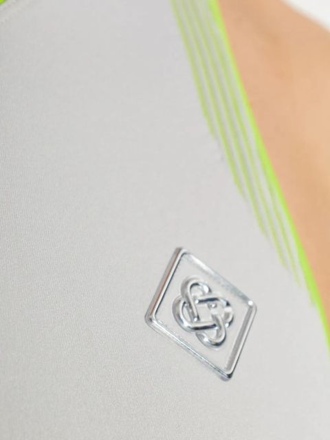 Casablanca quarter-zip sleeveless dress - Grey