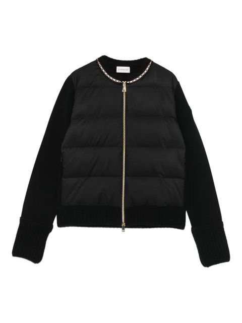 Moncler quilted chain-trimmed puffer jacket - Black - zdjęcie produktu nr 1