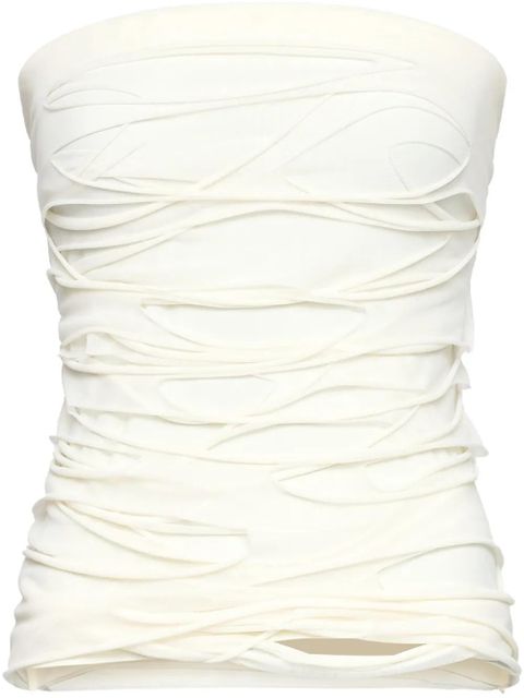 MM6 Maison Margiela layered top - White - zdjęcie produktu nr 1