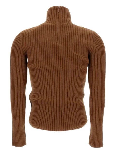 Max Mara ribbed turtleneck sweater - Brown - zdjęcie produktu nr 2