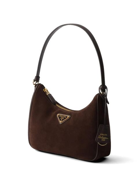 Prada Prada Re-Edition 2005 suede mini-bag - Brown