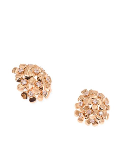 Self-Portrait flower-detail stud earrings - Gold - zdjęcie produktu nr 2