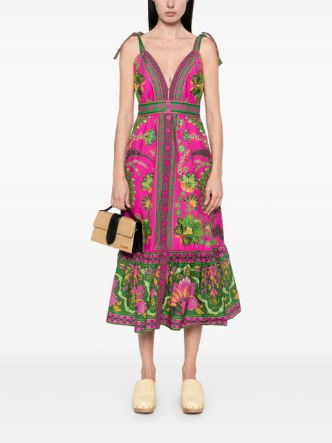 FARM Rio Ana Tapestry midi dress - Pink - zdjęcie produktu nr 2