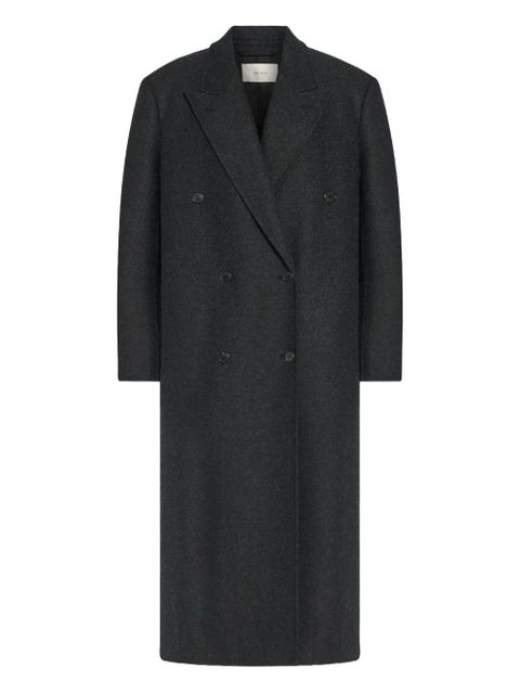 The Row double-breasted felted coat - Black - zdjęcie produktu nr 1