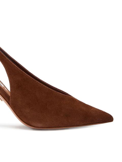 Aquazzura Voltaire pointed slingback pumps - Brown - zdjęcie produktu nr 2