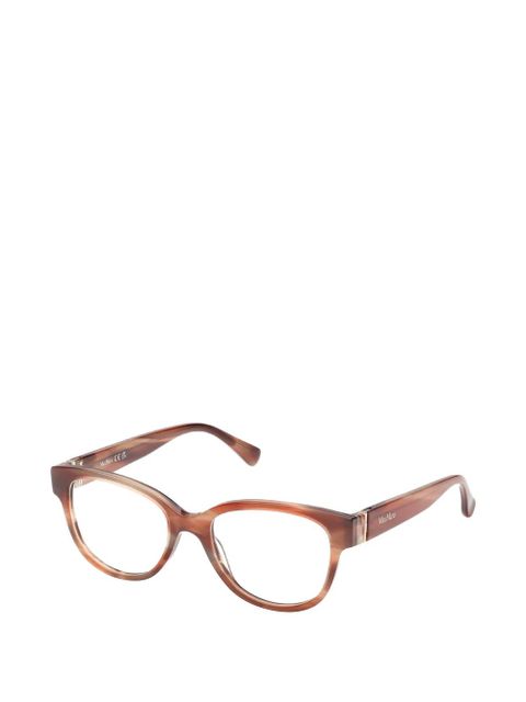 Max Mara Eyewear round-frame glasses - Brown - zdjęcie produktu nr 2