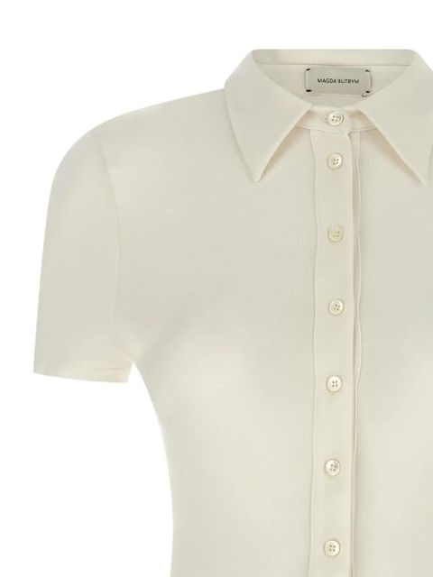 Magda Butrym crochet-detail bodysuit - White