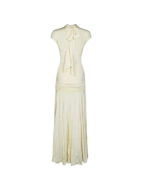 Self-Portrait draped maxi dress - Yellow - zdjęcie produktu nr 2