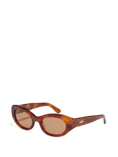 GANNI x Ace & Tate Dakota oval-frame sunglasses - Brown - zdjęcie produktu nr 2