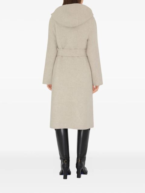 Burberry hooded cashmere coat - Neutrals