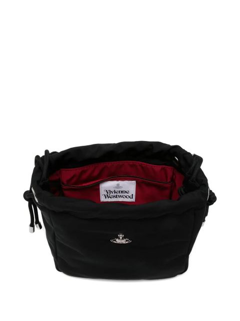 Vivienne Westwood small Hilary Orb-detail drawstring bucket bag - Black