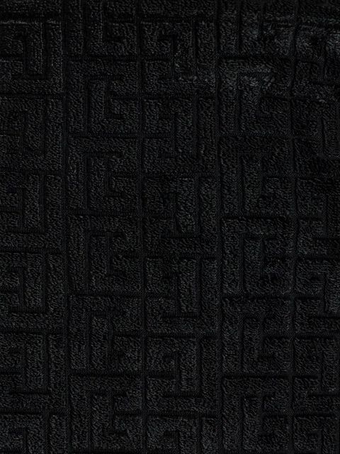 Balmain logo-pattern pencil skirt - Black