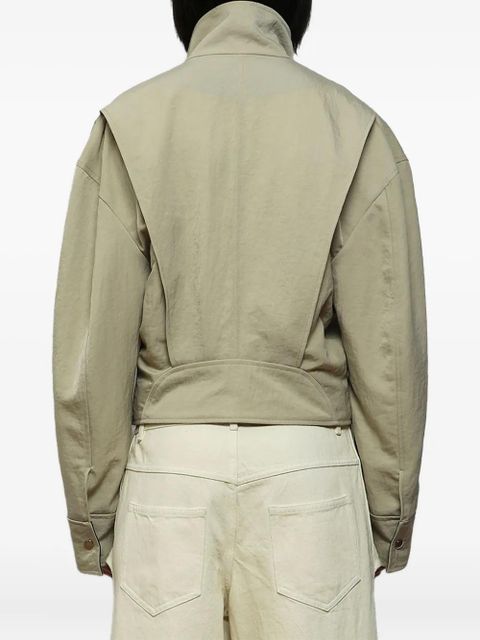 Christopher Esber belted panelled jacket - Green