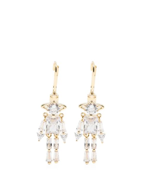 Vivienne Westwood Issa crystal-embellished earrings - Gold - zdjęcie produktu nr 1