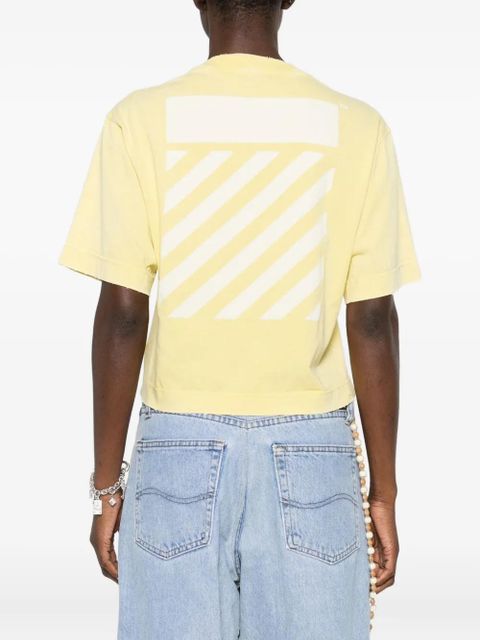 Off-White slogan-print T-shirt - Yellow