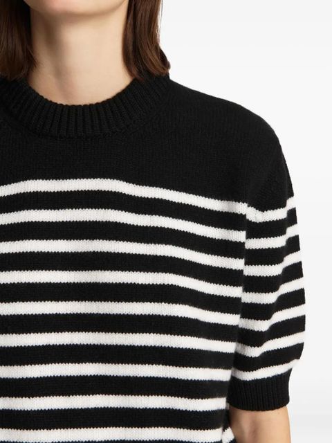 KHAITE Davin striped sweater - Black - zdjęcie produktu nr 2