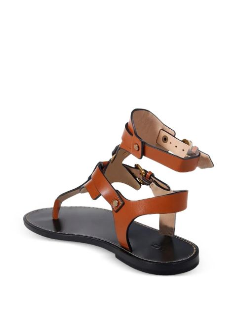 ISABEL MARANT Eveen buckle strap sandals - Brown