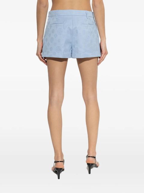 Casablanca monogram stripe shorts - Blue
