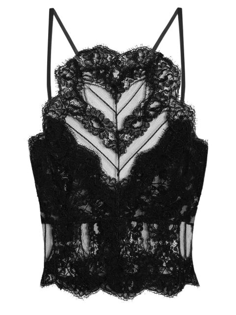 Dolce & Gabbana lace-trimmed bralette - Black - zdjęcie produktu nr 2