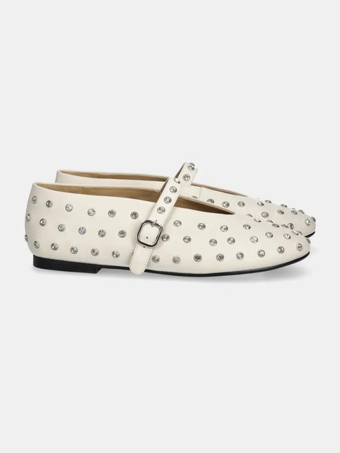 Answear.LAB baleriny skórzane kolor biały - zdjęcie produktu nr 2