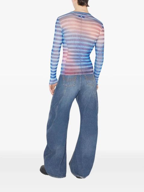 Jean Paul Gaultier striped top - Blue